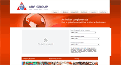 Desktop Screenshot of abfgroupindia.com