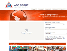 Tablet Screenshot of abfgroupindia.com